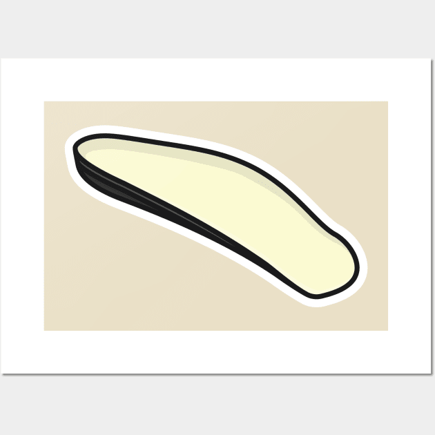 Comfortable Orthotics Shoe Insole, Arch Supports Sticker vector illustration. Fashion object icon concept. Insoles for a comfortable and healthy walk sticker design icon with shadow. Wall Art by AlviStudio